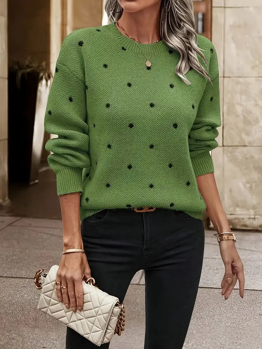 EB | Gestickter Pullover mit Punkten