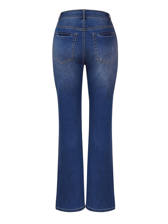 EB | Geprägte Schrittknopf Hosen Röcke Denim Hosen