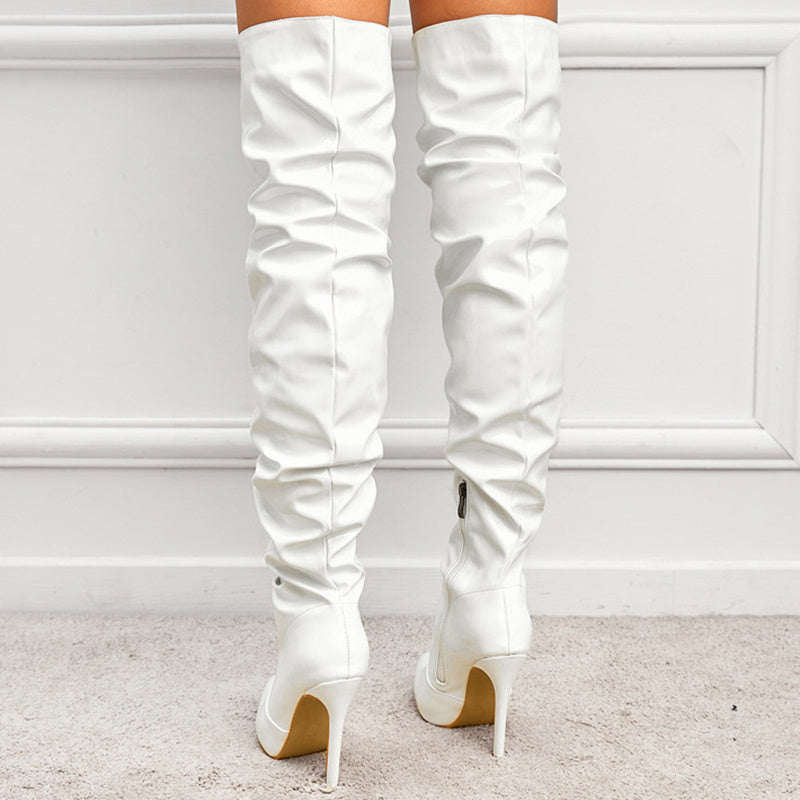 EB | Kniehohe Lange Stiefel für Frauen mit Super Hohem Absatz für Partys