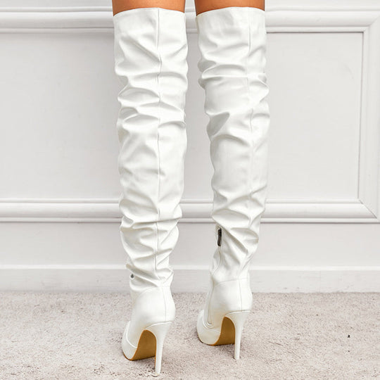 EB | Kniehohe Lange Stiefel für Frauen mit Super Hohem Absatz für Partys