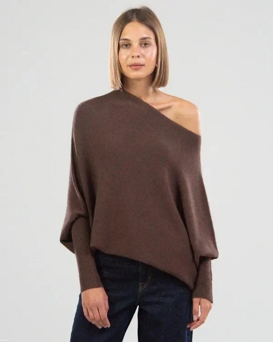 EB | Asymmetrisch Drapierter Pullover