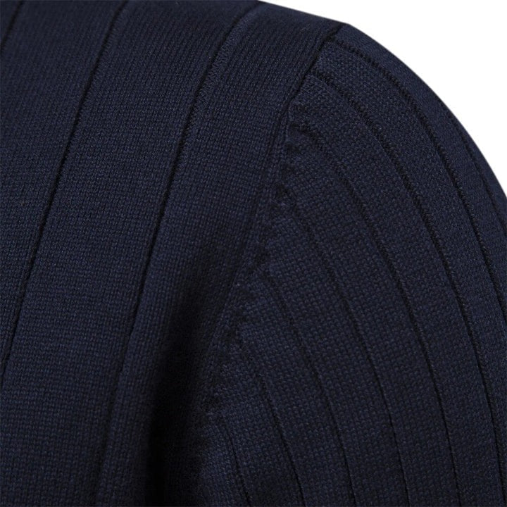 EB | Strickpullover mit Half-zip Wollmischung Warm, Klassisch