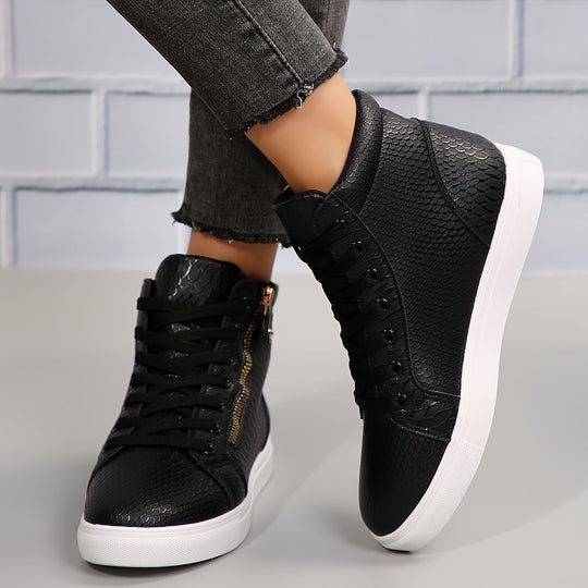 EB | Einfache Lässige Sneakers mit Reißverschluss