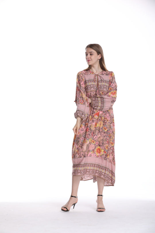 EB | Kleid mit böhmischem Print