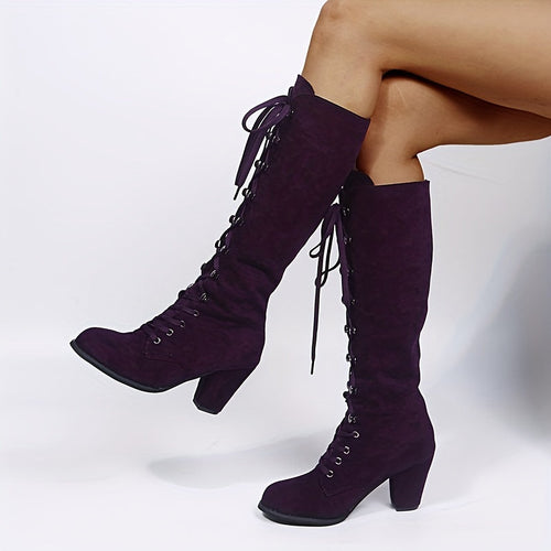 EB – kniehohe, bequeme lange Winterstiefel für Damen