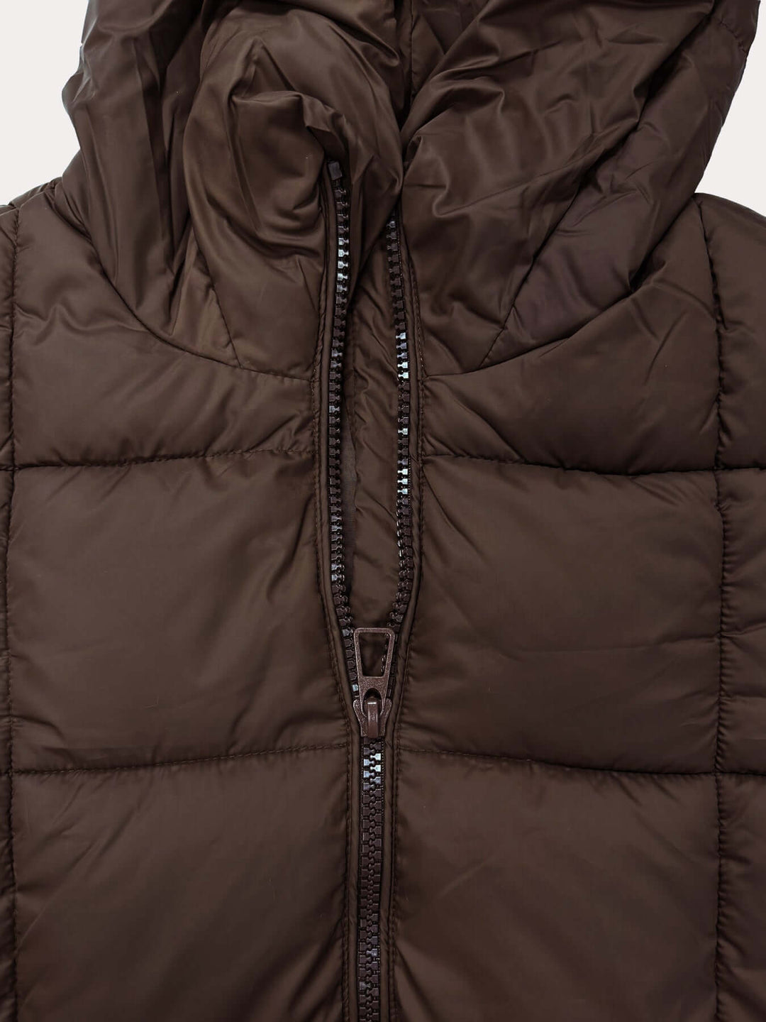 EB | Frauen Lange Kapuzen-Winter-Pufferjacke