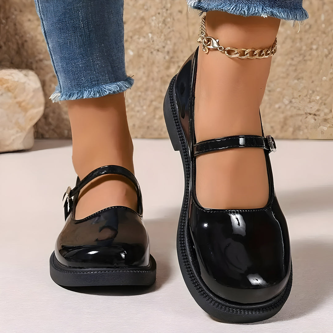Mary Jane | Flache Schuhe im Preppy Style für Frauen EB