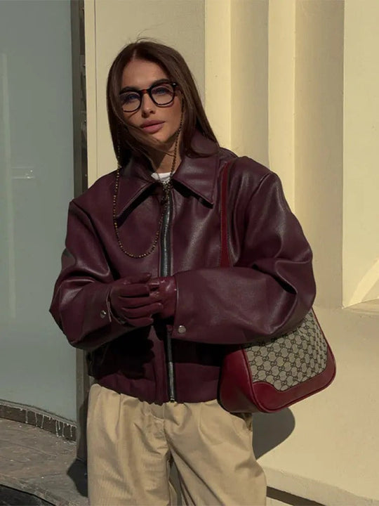EB | Damen vegan Lederjacke