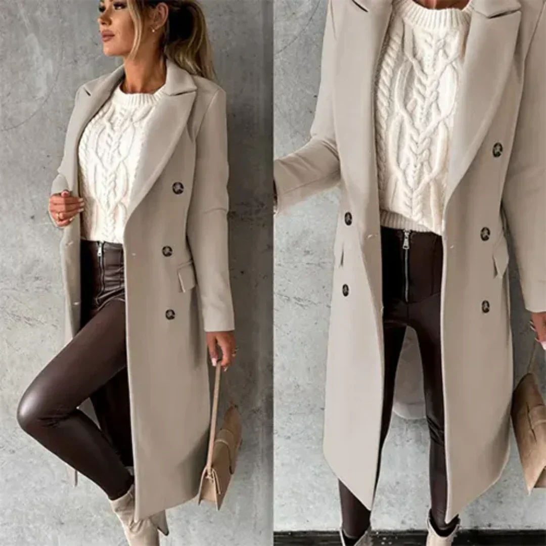 EB | Damen Warme Trench Mantel Winter