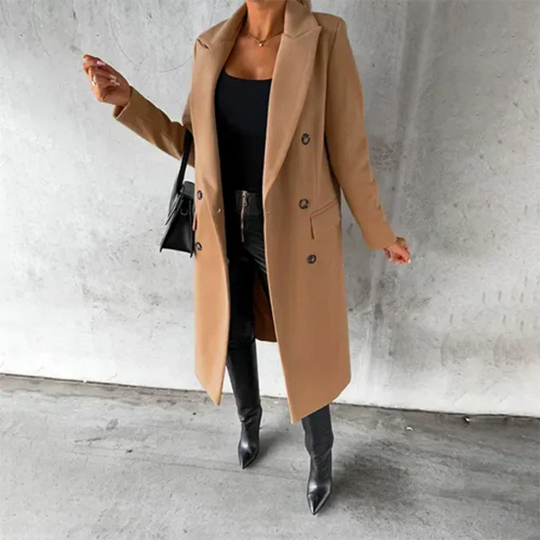 EB | Chaya Damen Winter Lang Trench Mantel Warme