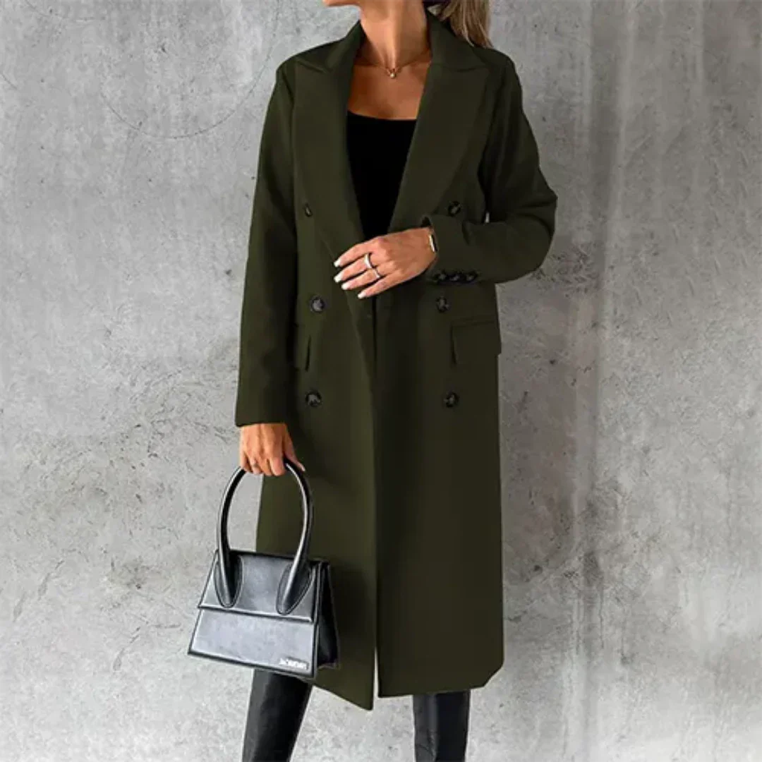 EB | Chaya Damen Winter Lang Trench Mantel Warme