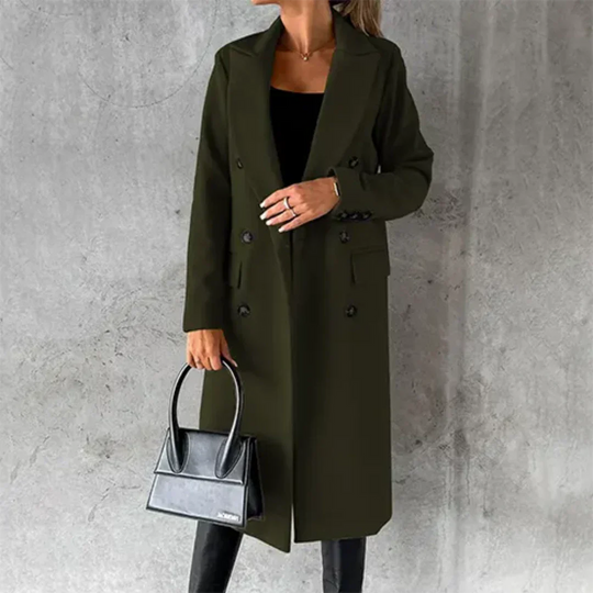 EB | Chaya Damen Winter Lang Trench Mantel Warme