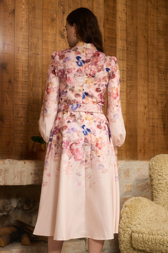 EB | Midi Hemdkleid mit Blumendruck