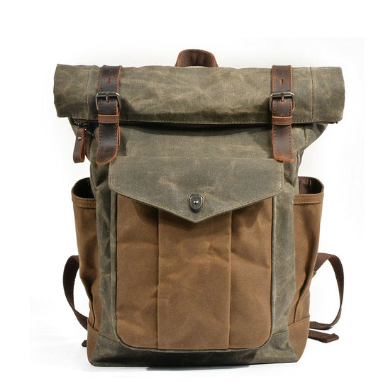 EB | Canvas Rolltop Rucksack Lundastyle Nachhaltig und Stilvoll für Abenteurer