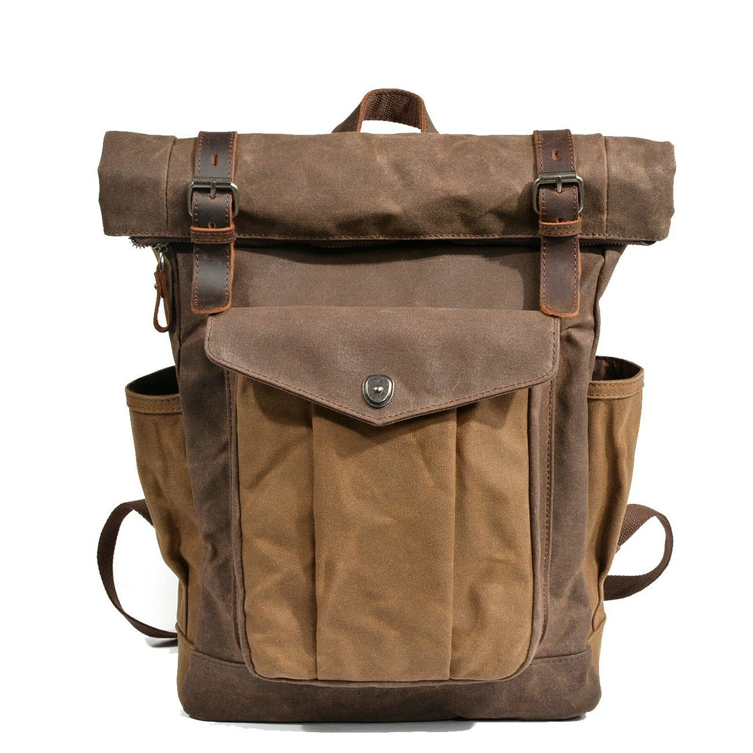 EB | Canvas Rolltop Rucksack Lundastyle Nachhaltig und Stilvoll für Abenteurer