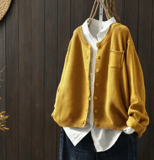 EB | Cardigan mit Klassischem Knopfdesign