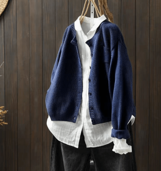 EB | Cardigan mit Klassischem Knopfdesign