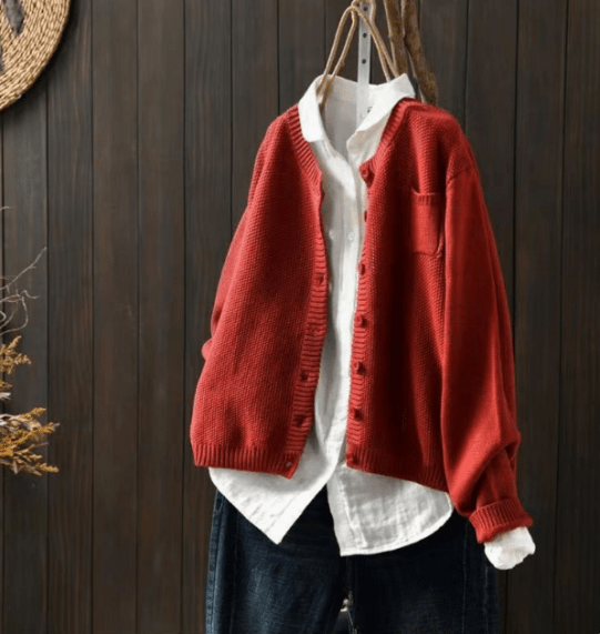 EB | Cardigan mit Klassischem Knopfdesign