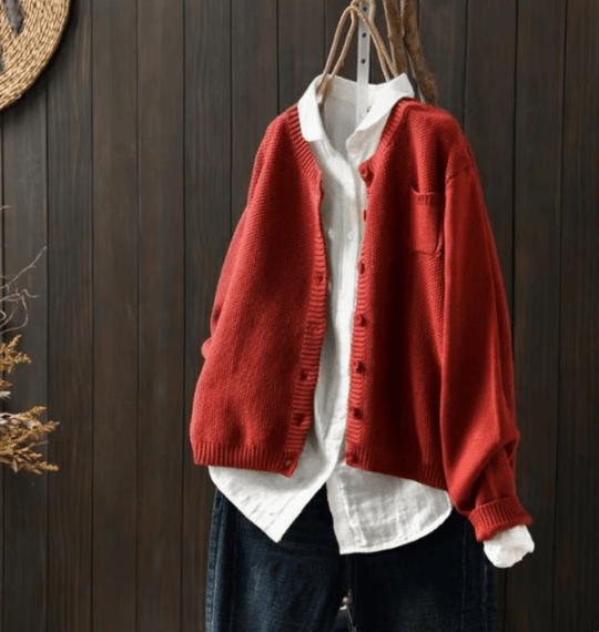 EB | Cardigan mit Klassischem Knopfdesign