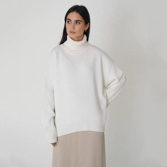 EB - Weit geschnittener warmer Rollkragenpullover