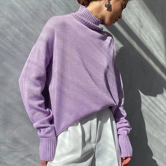 EB - Weit geschnittener warmer Rollkragenpullover