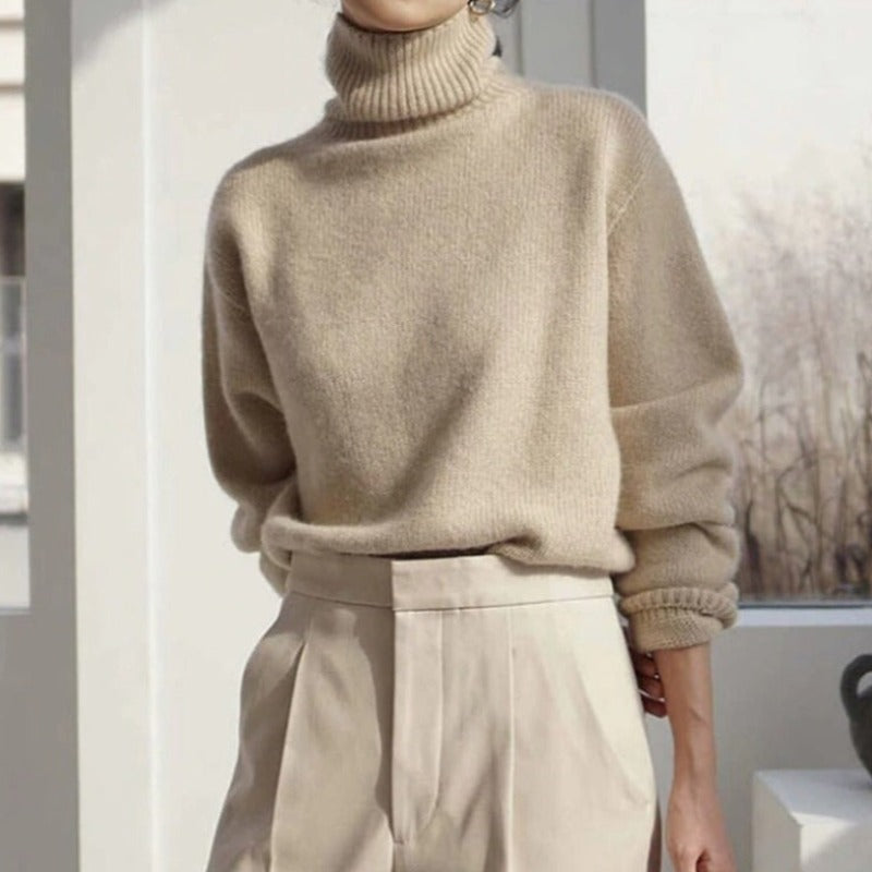 EB - Weit geschnittener warmer Rollkragenpullover