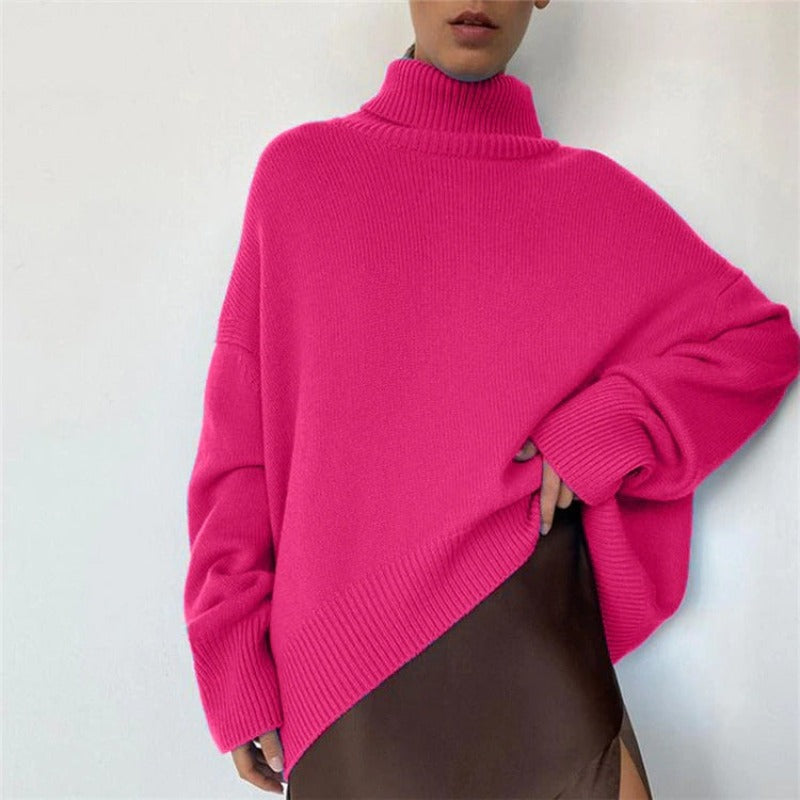 EB - Weit geschnittener warmer Rollkragenpullover