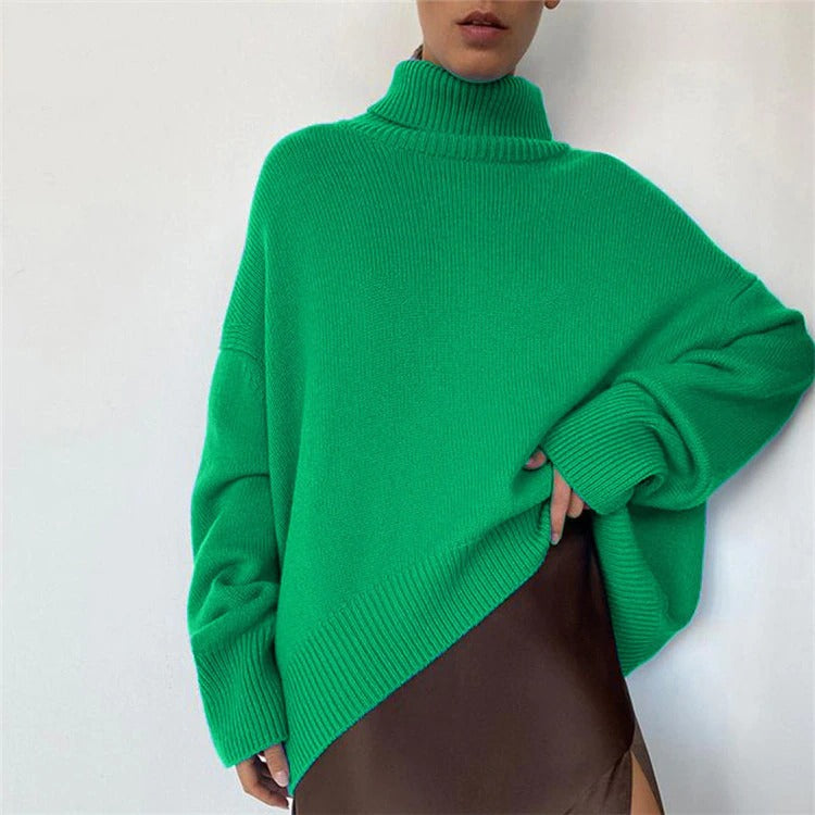 EB - Weit geschnittener warmer Rollkragenpullover