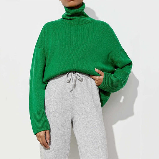 EB - Weit geschnittener warmer Rollkragenpullover