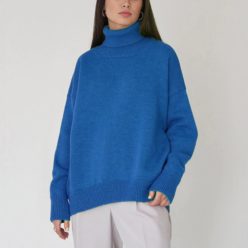 EB - Weit geschnittener warmer Rollkragenpullover