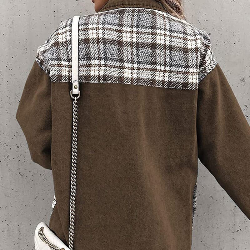 EB | Shirtjacke - Oversize Passform - Karierte und Einfarbige - Lange Ärmel - Knöpfe