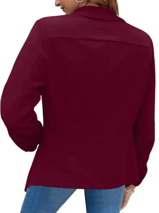 EB | Freizeit Slim Fit V-Ausschnitt Damen Blazer