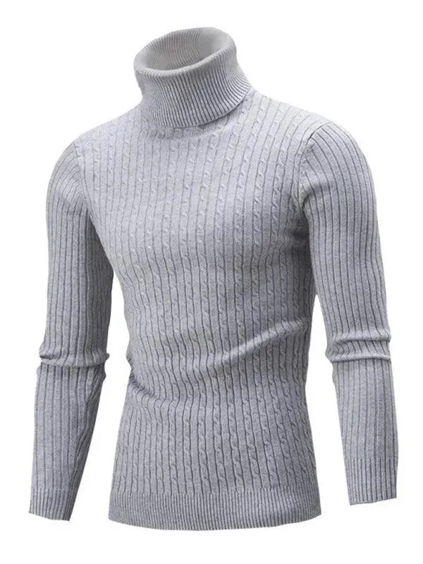 EB | Enger Stretch Herren Pullover mit Rollkragen