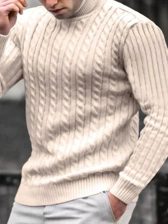 EB | Enger Stretch Herren Pullover mit Rollkragen