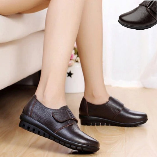 Schwarze EchtlederKomfortschuhe EB