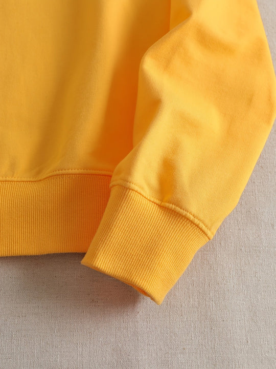 EB | Lässiges Gelbes Sweatshirt mit Humorvollem Grafikdruck