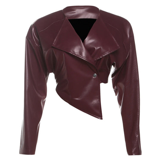 EB | Kunstleder Cropped Jack für Damen