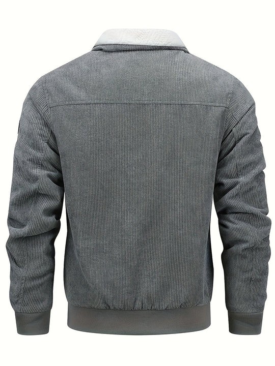 EB | Warmen Jacke mit Cord und Fleecefutter Cordura und Polyester Robuste und Bequeme