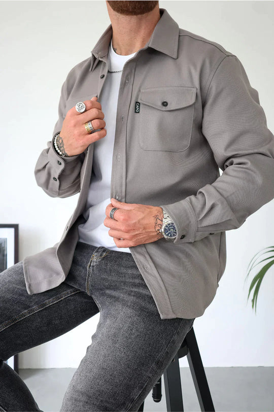 EB | Premium-Jacke mit Knopfverschluss für Herren Stylische und Bequeme Jacke