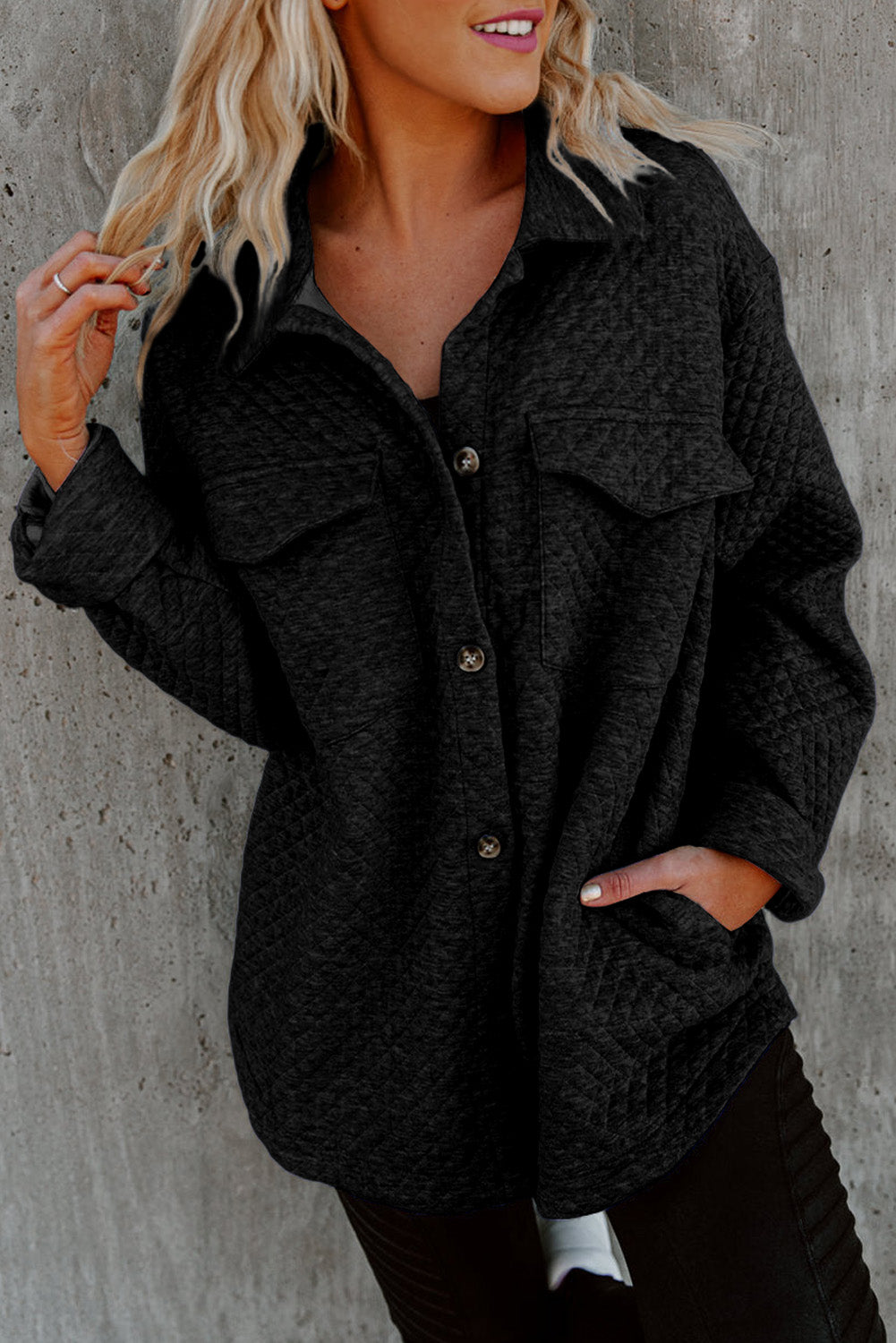 EB | Leichtgewicht Gesteppte Hemdjacke Polyester Komfort und Stil