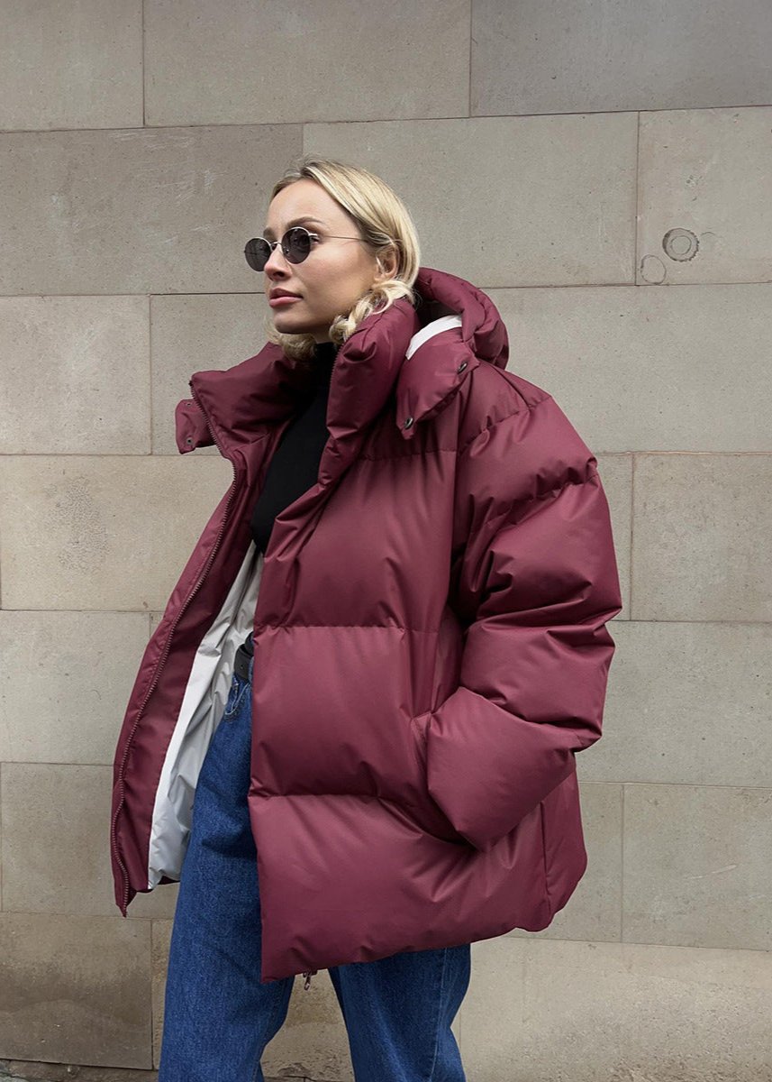 EB | Pufferjacke - Burgunderrot