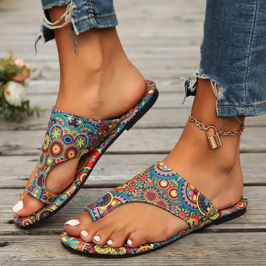 EB | Florale Flip Flops für Frauen