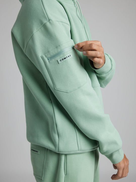 EB | Bequemer Reise-Hoodie mit Flugmodus-Grafik