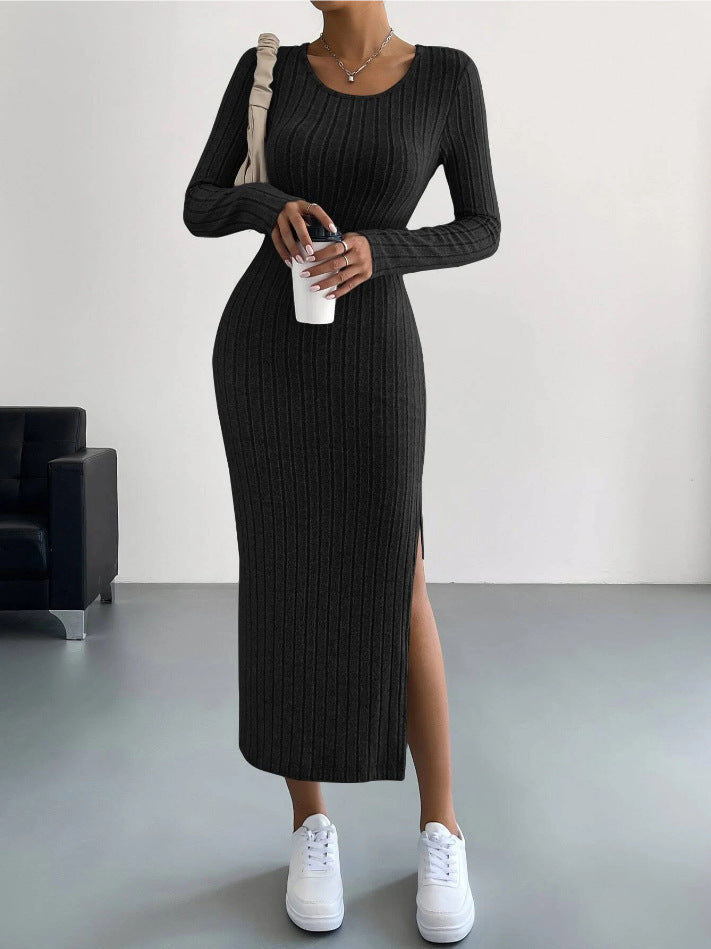 EB | Gestricktes Langes Kleid für Frauen