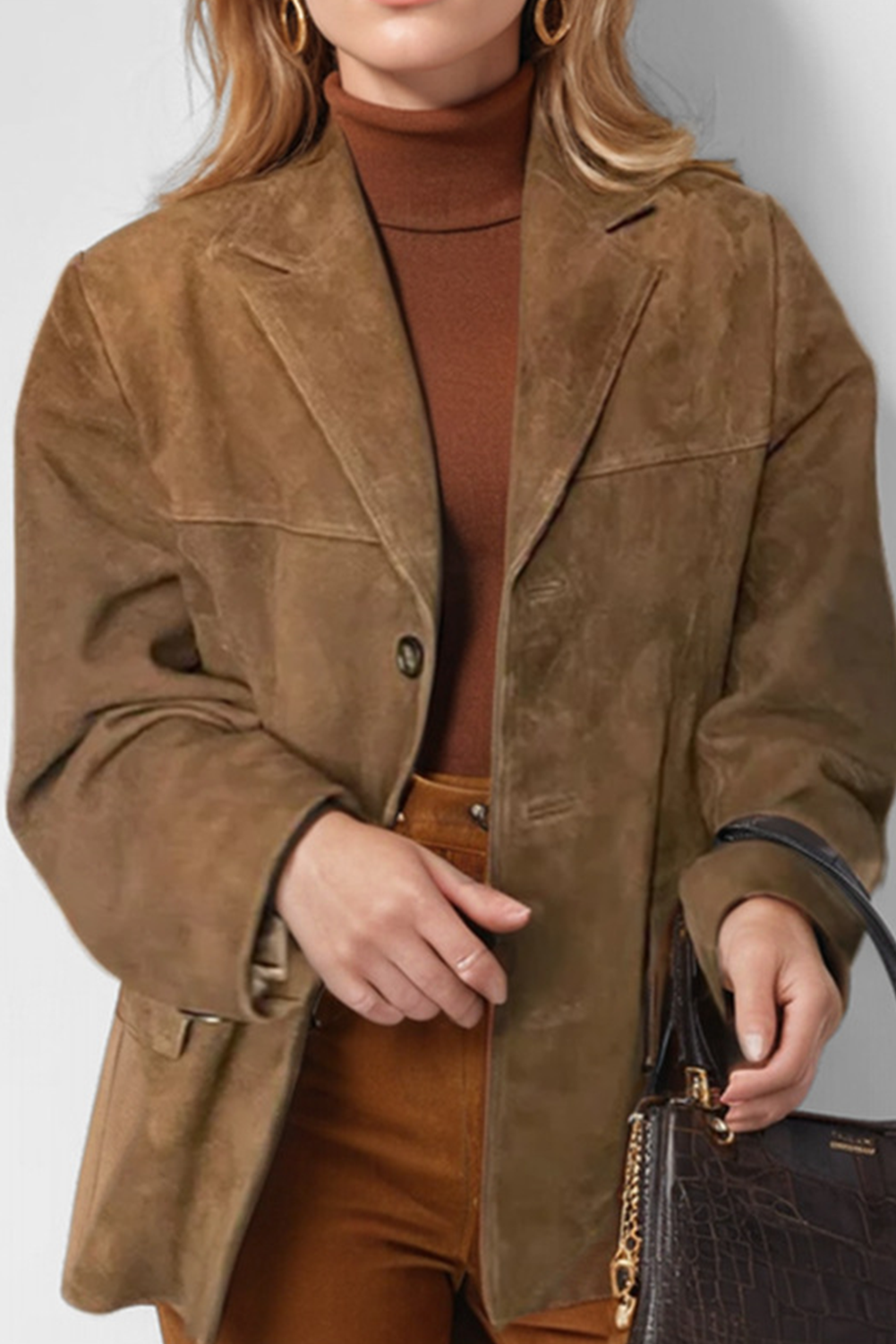 EB | Vintage Café Jacke mit Revers, Klappentaschen und Knöpfen