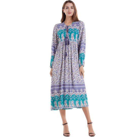 EB | Kleid mit böhmischem Print