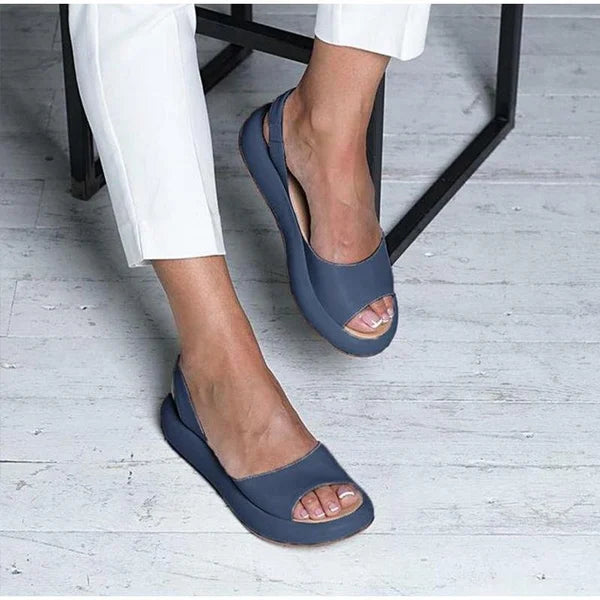 EB | Damen Bequeme Schlichte Sandalen Freizeit