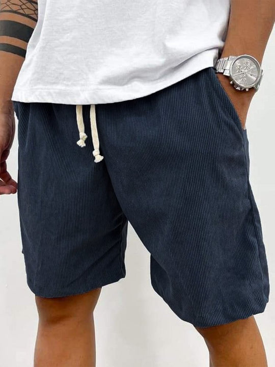 EB | Herren Casual Kordelzug Cord Shorts