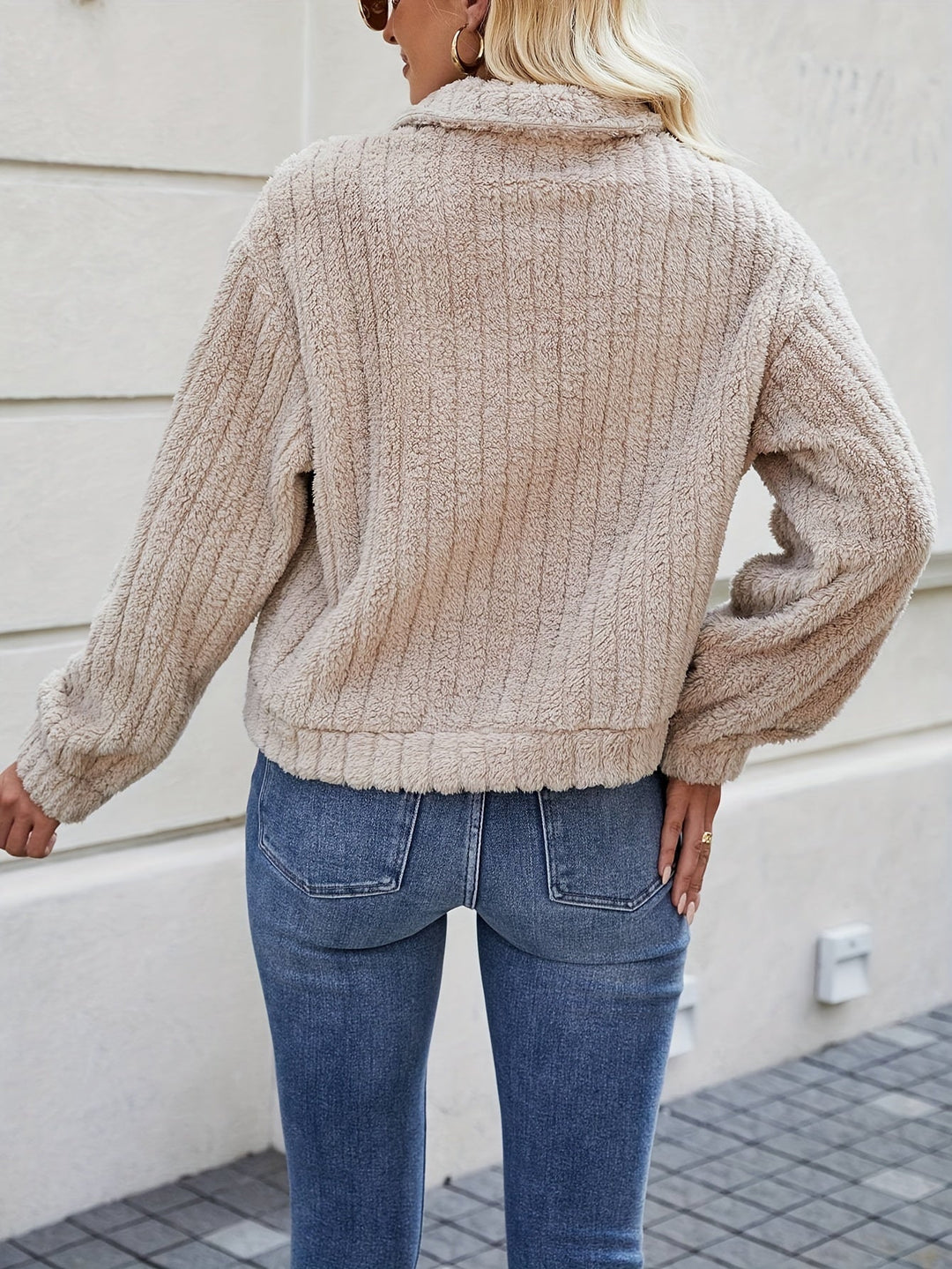 EB | Weiche Strickjacke mit Knöpfen Polyester Gemütlich und Warm