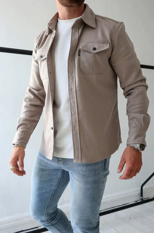 EB | Premium-Jacke mit Knopfverschluss für Herren Stylische und Bequeme Jacke